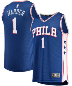 James Harden Philadelphia 76ers Fanatics Youth Fast Break Replica Player Jersey Royal - Icon Edition