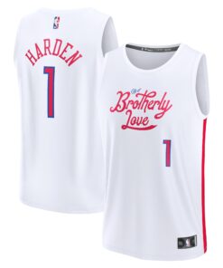 James Harden Philadelphia 76ers Fanatics Youth Fastbreak Jersey - City Edition - White