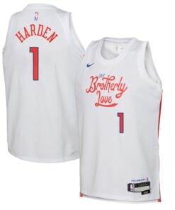 James Harden Philadelphia 76ers Youth 202223 Swingman Jersey - City Edition - White