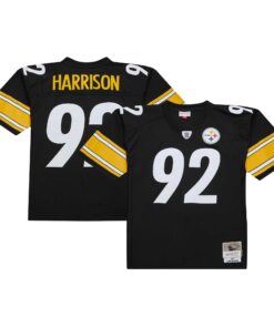 James Harrison Pittsburgh Steelers Mitchell amp Ness Legacy Replica Jersey  Black