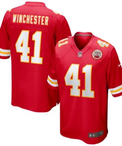 James Winchester Kansas City Chiefs  Game Jersey  Red