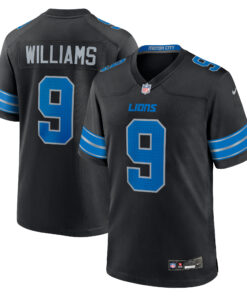 Jameson Williams Detroit Lions  2nd Alternate Game Jersey  Black