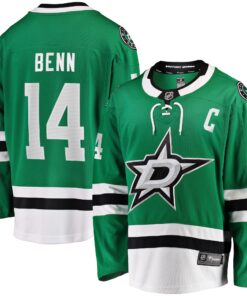 Jamie Benn Dallas Stars Fanatics Captain Patch Home Breakaway Jersey  Kelly Green