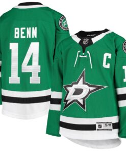 Jamie Benn Dallas Stars Youth Home Premier Player Jersey  Kelly Green