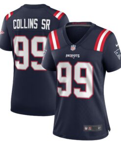 Jamie Collins Sr. New England Patriots  Women_s Home Game Player Jersey  Navy