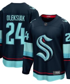 Jamie Oleksiak Seattle Kraken Fanatics Home Breakaway Player Jersey  Deep Sea Blue