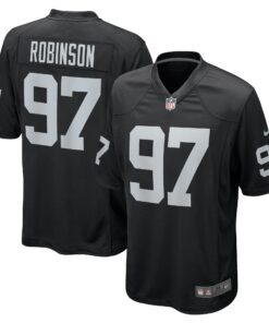 Janarius Robinson Las Vegas Raiders  Team Game Jersey   Black