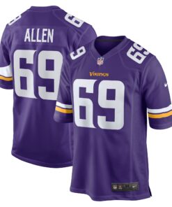 Jared Allen Minnesota Vikings  Retired Player Game Jersey  Purple