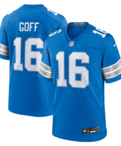 Jared Goff Detroit Lions  Game Jersey  Blue