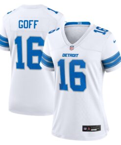 Jared Goff Detroit Lions  Women_s Game Jersey  White