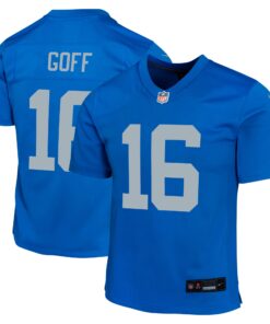 Jared Goff Detroit Lions  Youth Alternate Game Jersey   Blue