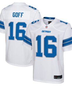 Jared Goff Detroit Lions  Youth Player Game Jersey  White