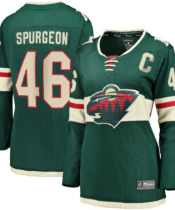 Jared Spurgeon Minnesota Wild Women_s Home Breakaway Player Jersey  Green
