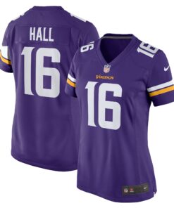 Jaren Hall Minnesota Vikings  Women_s  Game Jersey   Purple