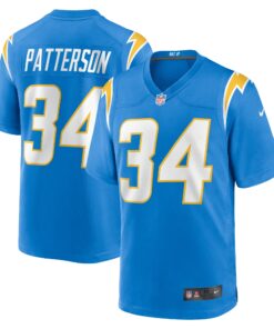 Jaret Patterson Los Angeles Chargers  Team Game Jersey   Powder Blue