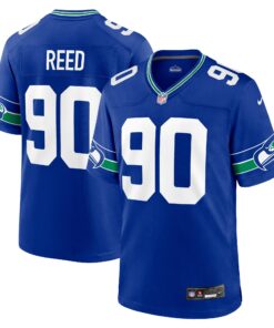 Jarran Reed Seattle Seahawks  Throwback Player Game Jersey  Royal