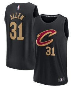 Jarrett Allen Cleveland Cavaliers Fanatics Fast Break Replica Jersey - Statement Edition - Black