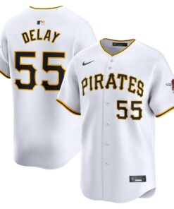 Jason Delay Pittsburgh PiratesHome Limited Player Jerseynbspâ€“ White