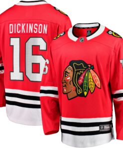Jason Dickinson Chicago Blackhawks Fanatics Home Breakaway Jersey  Red