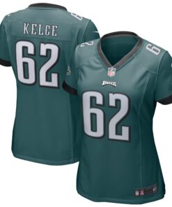 Jason Kelce Philadelphia Eagles  Women_s Game Jersey  Midnight Green