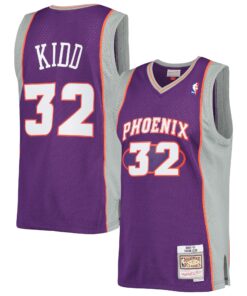 Jason Kidd Phoenix Suns Mitchell &amp Ness 200102 Hardwood Classics Swingman Jersey - Purple