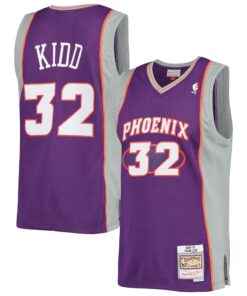 Jason Kidd Phoenix Suns Mitchell &amp Ness Big &amp Tall Hardwood Classics 200001 Swingman Jersey - Purple