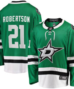 Jason Robertson Dallas Stars Fanatics Home Breakaway Replica Jersey  Kelly Green