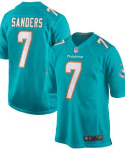 Jason Sanders Miami Dolphins  Game Jersey  Aqua