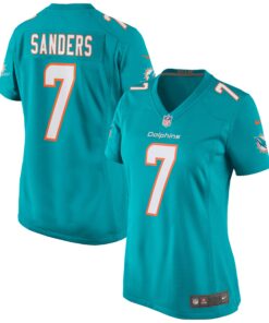 Jason Sanders Miami Dolphins  Women_s Game Jersey  Aqua