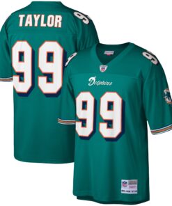 Jason Taylor Miami Dolphins Mitchell amp Ness Legacy Replica Jersey  Aqua