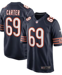 Ja_Tyre Carter Chicago Bears  Game Player Jersey  Navy