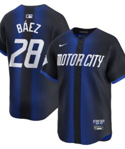 Javier Baez Detroit Tigers2024 City Connect Limited Jersey  Navy