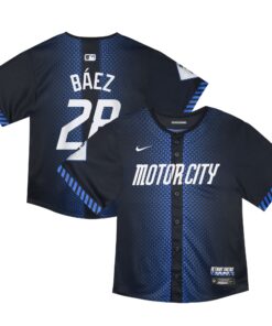 Javier Baez Detroit TigersToddler 2024 City Connect Limited Jersey  Navy