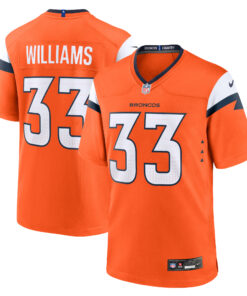 Javonte Williams Denver Broncos  Mile High Collection Game Jersey  Orange