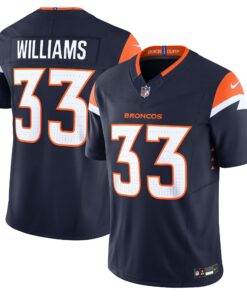 Javonte Williams Denver Broncos  Mile High Collection Vapor F.U.S.E. Limited Jersey  Navy