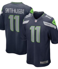 Jaxon SmithNjigba Seattle Seahawks  2023 NFL Draft First Round Pick Game Jersey  College Navy