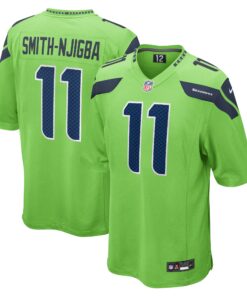 Jaxon SmithNjigba Seattle Seahawks   Game Jersey  Neon Green
