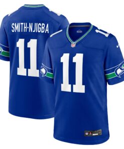 Jaxon SmithNjigba Seattle Seahawks  Throwback Player Game Jersey  Royal