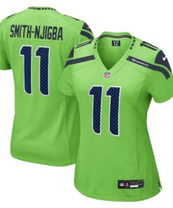 Jaxon SmithNjigba Seattle Seahawks  Women_s  Game Jersey  Neon Green