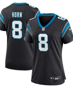 Jaycee Horn Carolina Panthers  Women_s Player Jersey  Black