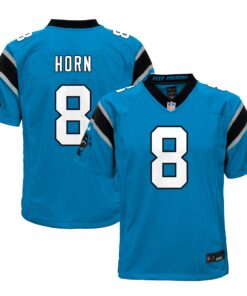 Jaycee Horn Carolina Panthers  Youth Game Jersey  Blue
