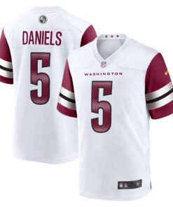 Jayden Daniels Washington Commanders  2024 NFL Draft First Round Pick Player Game Jersey  White