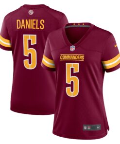 Jayden Daniels Washington Commanders  Women_s 2024 NFL Draft First Round Pick Player Game Jersey  Burgundy