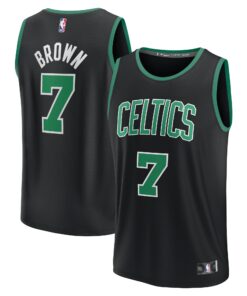Jaylen Brown Boston Celtics Fanatics Fast Break Replica Player Jersey - Statement Edition - Black