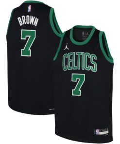 Jaylen Brown Boston Celtics Jordan Brand Youth Swingman Jersey - Statement Edition - Black