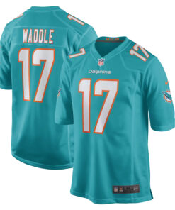 Jaylen Waddle Miami Dolphins  Game Player Jersey  Aqua