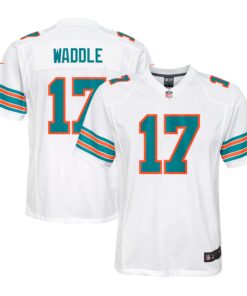 Jaylen Waddle Miami Dolphins  Youth Alternate Player Game Jersey  White