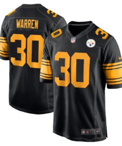 Jaylen Warren Pittsburgh Steelers  Alternate Game Jersey   Black