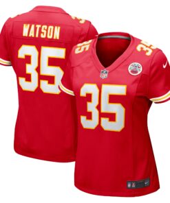 Jaylen Watson Kansas City Chiefs  Women_s Game Player Jersey  Red
