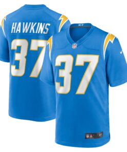 Jaylinn Hawkins Los Angeles Chargers   Game Jersey   Powder Blue
